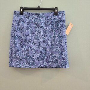 Floral Blue Women's Skort